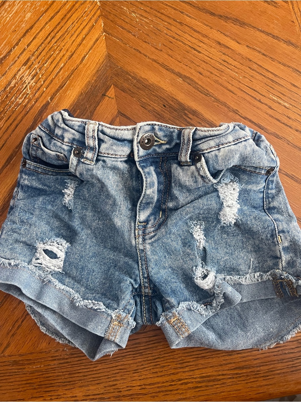 Lucky Brand Light Blue Distressed Denim Shorts